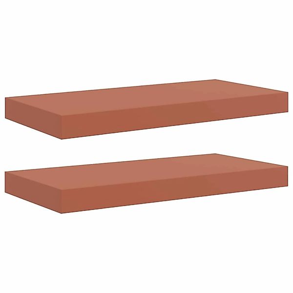 vidaXL Wandregal Wandmontiert 2 Stk Rot 50 x 23 x 4 cm Holzwerkstoff 420199 günstig online kaufen