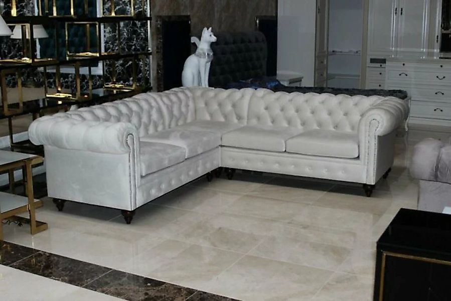 JVmoebel Ecksofa Eckgarnitur LForm Sofa Chesterfield Polster Wohnlandschaft günstig online kaufen