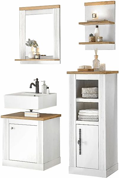 OTTO home Badmöbel-Set "WESTMINSTER, Bad im Landhausstil, 4-teiliges Badezi günstig online kaufen