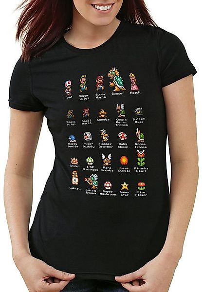 style3 T-Shirt Mario Stars switch nes snes gamer 16-Bit videospiel super ni günstig online kaufen