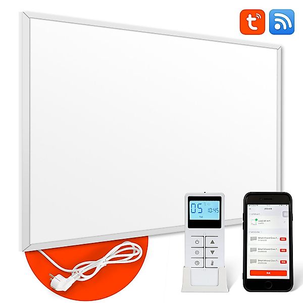 Clanmacy Infrarotheizung Wand-Elektroheizung Heizkörper 300/600/980/1200W, günstig online kaufen