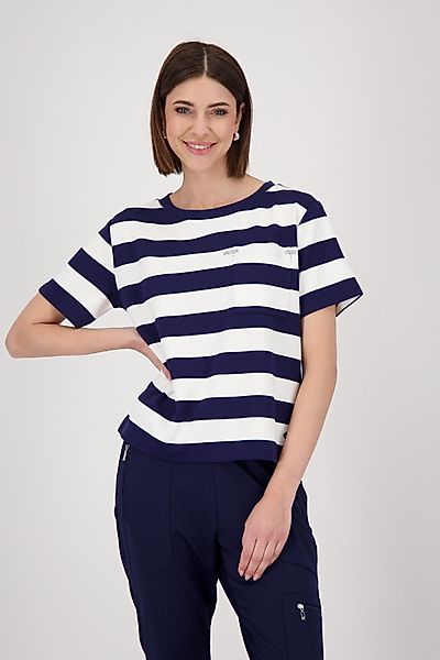 Monari Sweatshirt Sweatshirt Blockringel Mit Rundhalsausschnitt günstig online kaufen