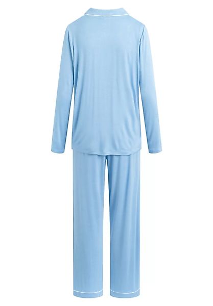 Pyjama Set, Lange Hose Und Langarmhemd "Joy L/s" Allure Blue günstig online kaufen
