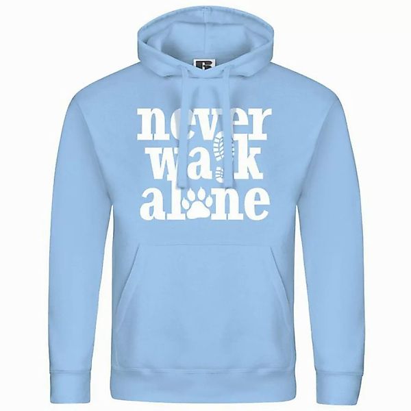 deinshirt Kapuzenpullover Herren Kapuzenpullover Never walk alone Mit Print günstig online kaufen