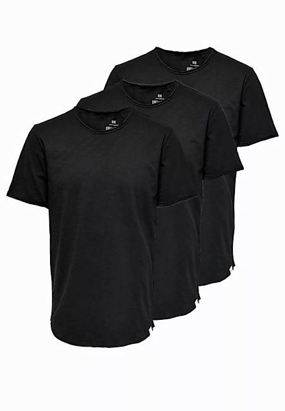 ONLY & SONS T-Shirt 3er Pack ONSBENNE (Spar-Set, 3-tlg) T-Shirt - Baumwolle günstig online kaufen