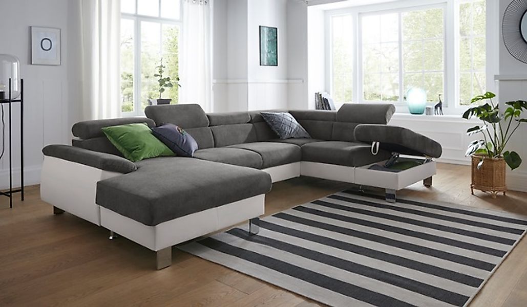 COTTA Polstergarnitur »Komaris U-Form, B: 320 bzw. 100 cm (Set: Wohnlandsch günstig online kaufen
