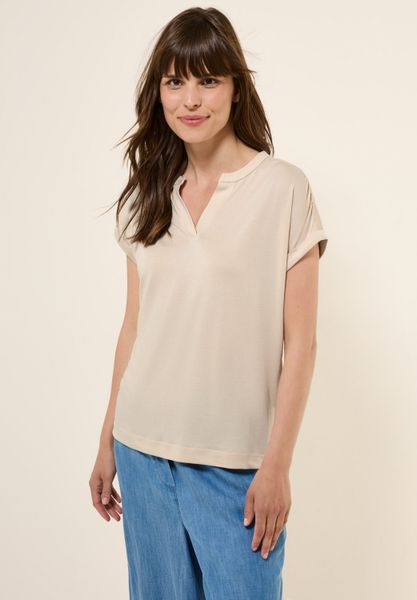 Cecil T-Shirt aus softem Materialmix günstig online kaufen