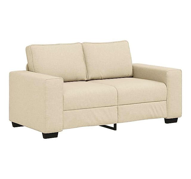 vidaXL Sofa 2-Sitzer-Sofa Creme 120 cm Stoff günstig online kaufen