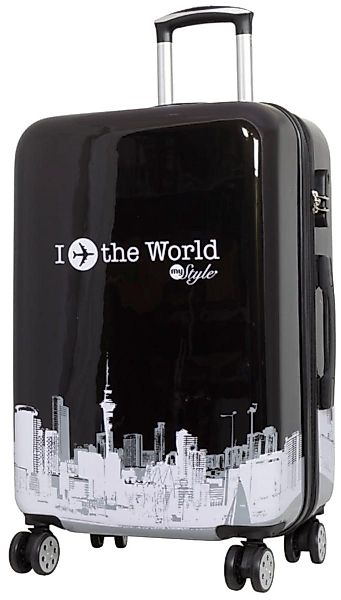 Warenhandel König Hartschalen-Trolley Fly the World, günstig online kaufen