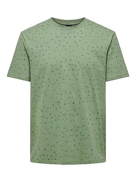 ONLY & SONS T-Shirt Rundhals Kurzarm günstig online kaufen