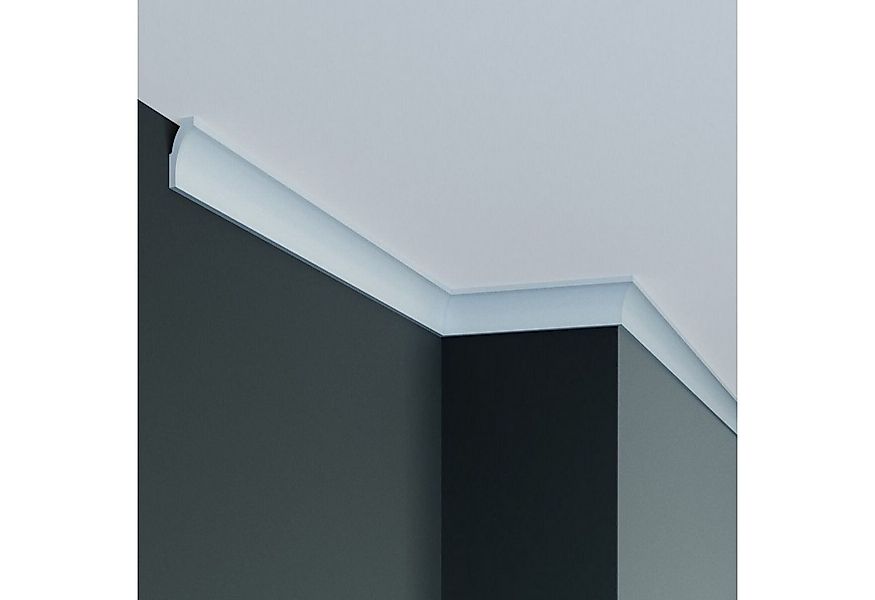 PROVISTON Stuckleiste Polyurethan, 20 x 30 x 2000 mm, Weiß, Deckenleiste, K günstig online kaufen