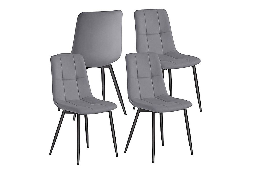 VASAGLE Esszimmerstuhl Sessel mit verstellbaren Füßen, für Wohnzimmer (4 St günstig online kaufen