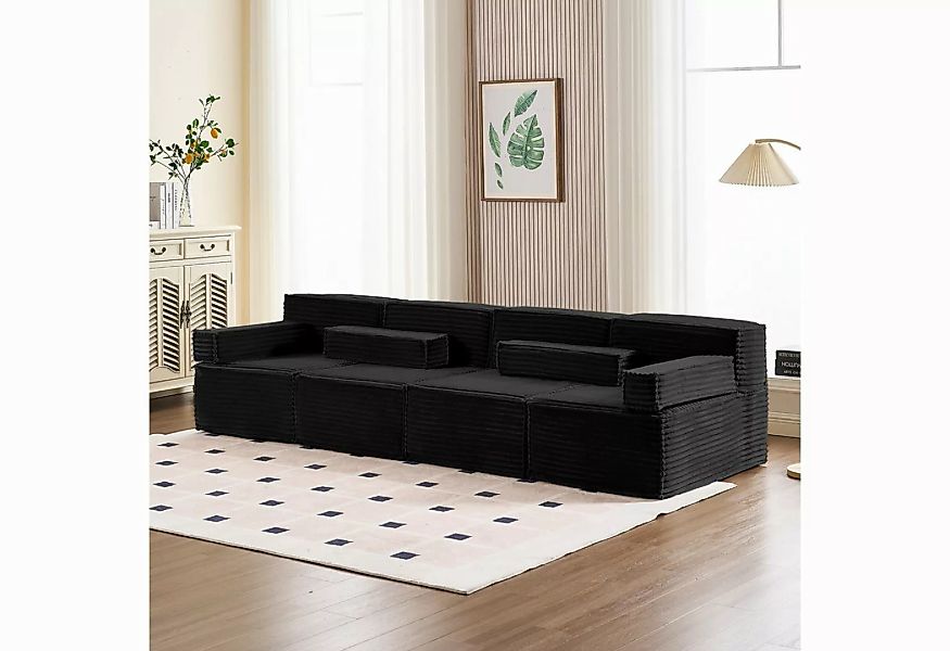 HOMYEDAMIC Big-Sofa Schwammsofa 1-4 Sitzers Ecksofa, Pure Foam Eco Sofa Kom günstig online kaufen