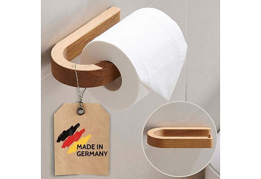 DEKAZIA Toilettenpapierhalter ohne Bohren Selbstklebender Klorollenhalter H günstig online kaufen