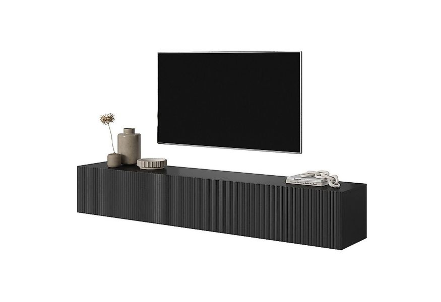 Selsey TV-Schrank VELDIO Hängeboard geriffelt, Push-to-Open, Matt-Optik, 17 günstig online kaufen