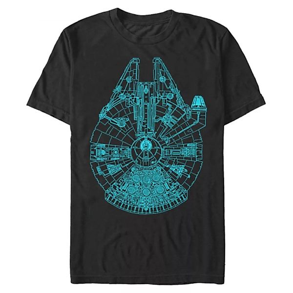 Star Wars - Millennium Falcon Blue Falcon - Männer T-Shirt günstig online kaufen