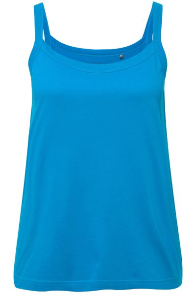 Ulla Popken Longtop Spaghettitop Rundhals Modalmix günstig online kaufen