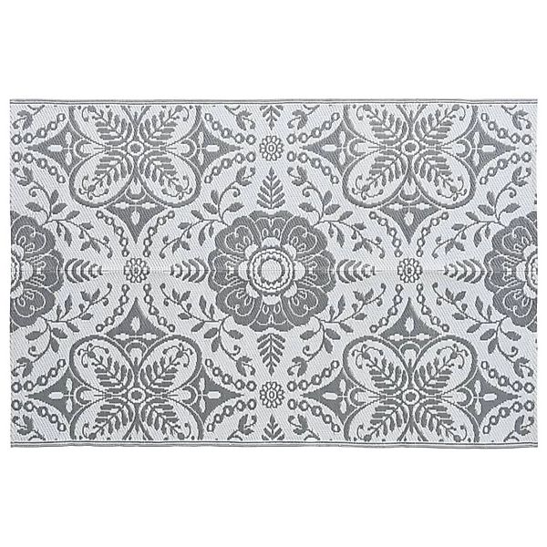vidaXL Outdoorteppich Hellgrau 120x180 Cm Pp 643969 günstig online kaufen