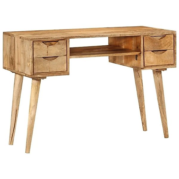 vidaXL Schreibtisch mit Schubladen 110x47x76 cm Massivholz Mango 351593 günstig online kaufen