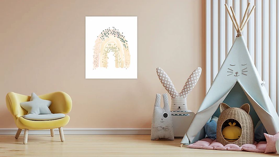 Lüttenhütt Bild mit Rahmen "oder Poster, Regenbogen mit Punkten", Fantasy-R günstig online kaufen
