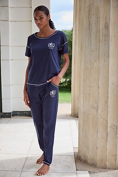 LASCANA Pyjama (2 tlg) mit kontrastfarbenen günstig online kaufen