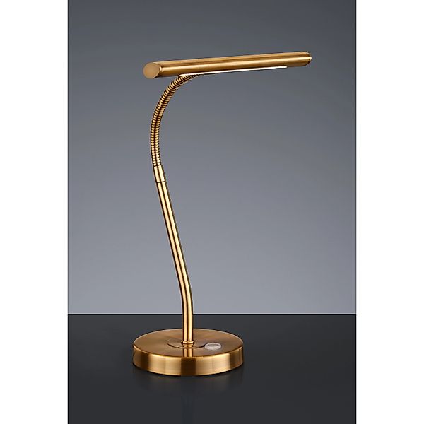 Trio LED-Touch-Tischleuchte Curtis Messing matt 4-fach Touch günstig online kaufen