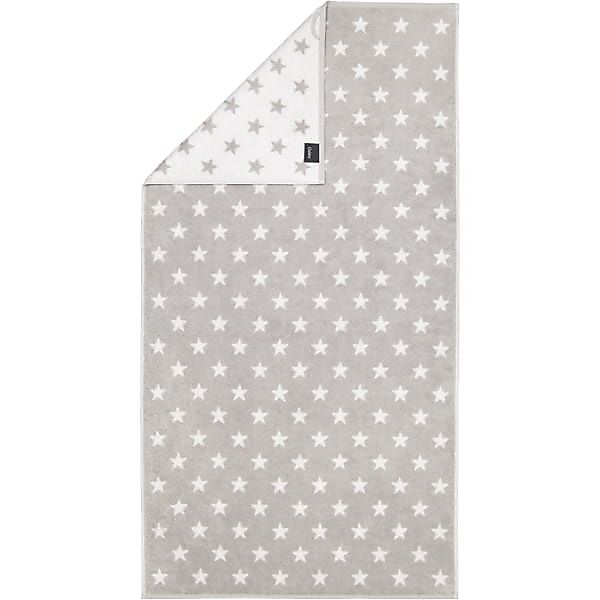 Cawö Handtücher NEW STARS Sterne klein 6261 - Farbe: platin/weiß - 76 - Was günstig online kaufen