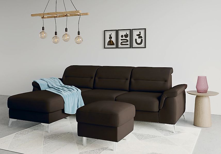 sit&more Ecksofa »Sinatra L-Form« mit Recamiere, optinal mit Kopfteilverste günstig online kaufen