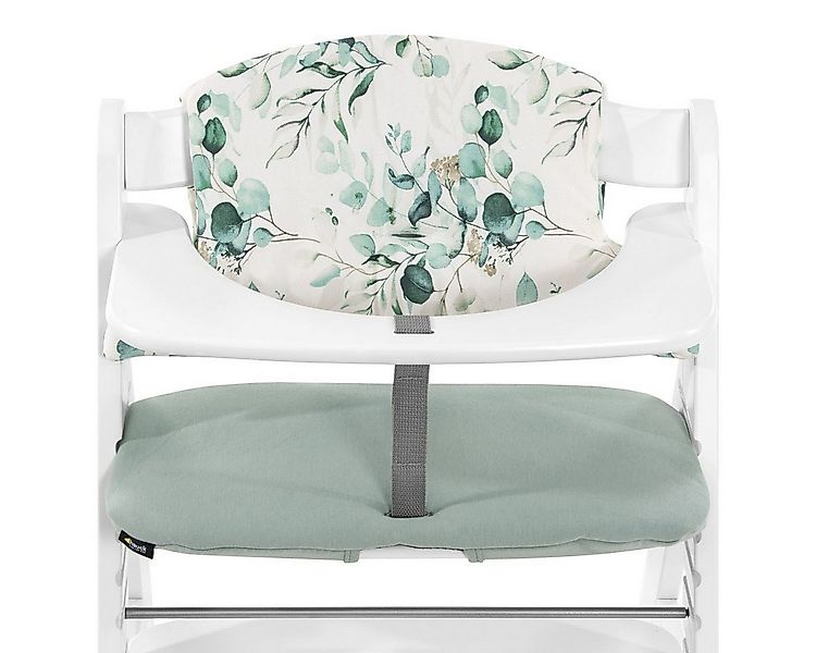Hauck Hochstuhlauflage Select - Jersey Leaves Mint, 2-teilige Sitzauflage / günstig online kaufen