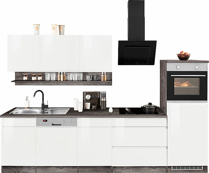 KOCHSTATION Küchenzeile "KS-Virginia" Breite 300 cm, wahlweise mit E-Geräte günstig online kaufen