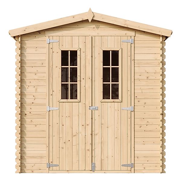 Timbela Holz-Gartenhaus M343C 3,53 m² mit kleinen Fenstern ohne Boden günstig online kaufen