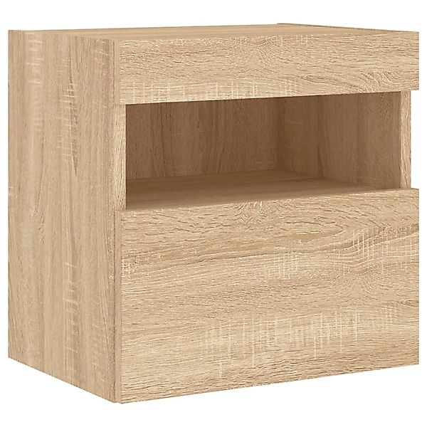 vidaXL TV-Wandschrank mit LED-Leuchten Sonoma-Eiche 40x30x40 cm 837173 günstig online kaufen