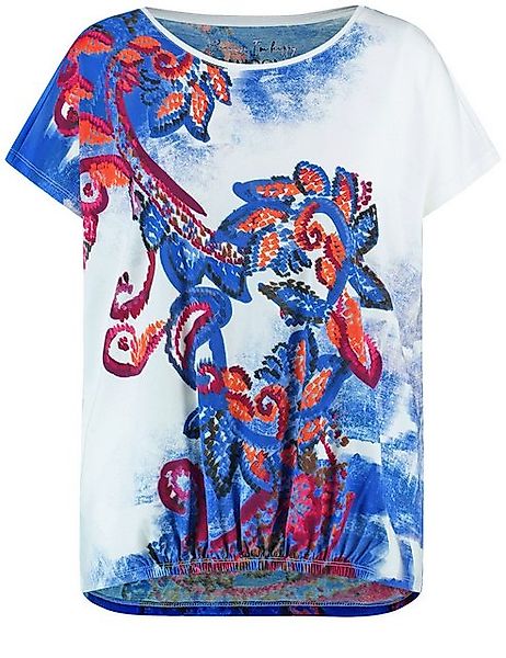 Samoon Kurzarmshirt Lässiges Shirt mit Paisley-Print günstig online kaufen