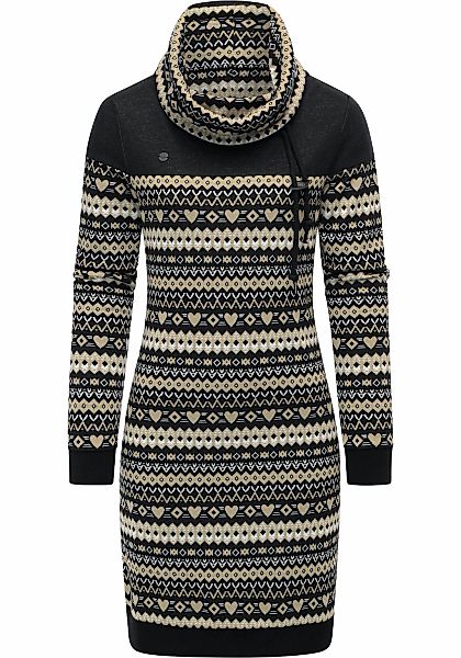 Ragwear Sweatkleid "Chlloe Jacquard YOUMODO" Ohne Taschen stylisches Langar günstig online kaufen