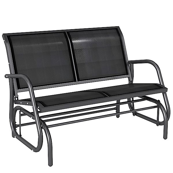 Outsunny Schaukelstuhl 2-Sitzer Gartenbank Gartenschaukel Sitzbank Parkbank günstig online kaufen