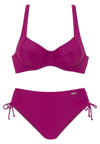 LASCANA Bügel-Bikini mit seitlich geraffter Bikinihose günstig online kaufen