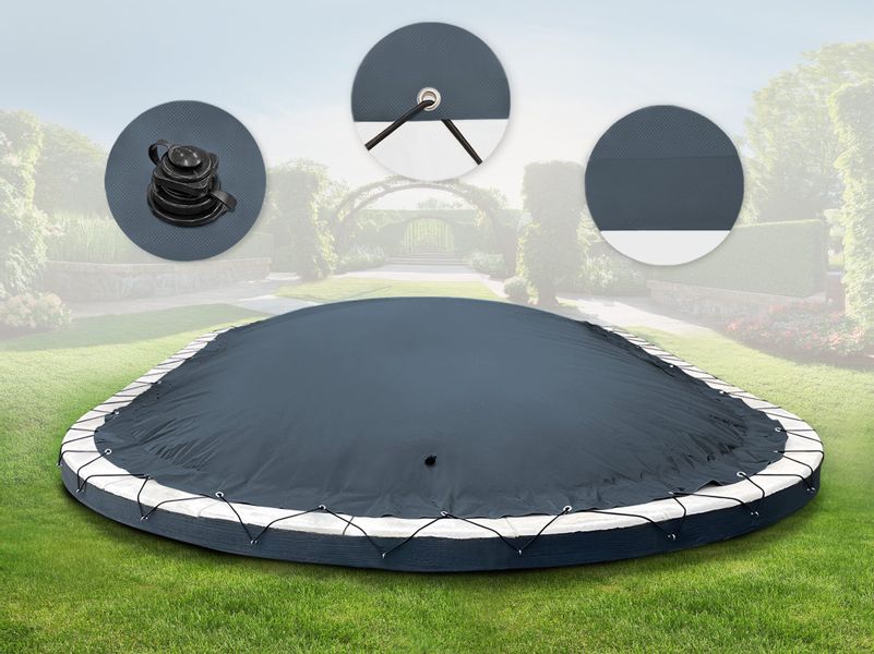 AirDeluxe Pool-Abdeckplane Ovale aufblasbare Poolplanen Schwimmbad günstig online kaufen