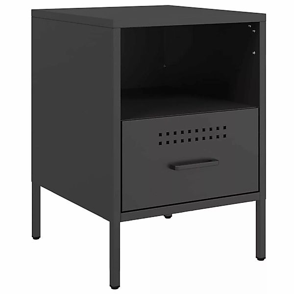 vidaXL Nachttisch Nachttisch Schwarz 36x39x50,5 cm günstig online kaufen