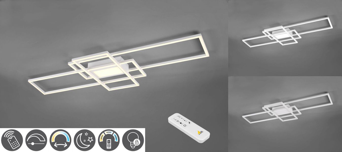 TRIO Leuchten LED Deckenleuchte MILA, Dimmfunktion, günstig online kaufen