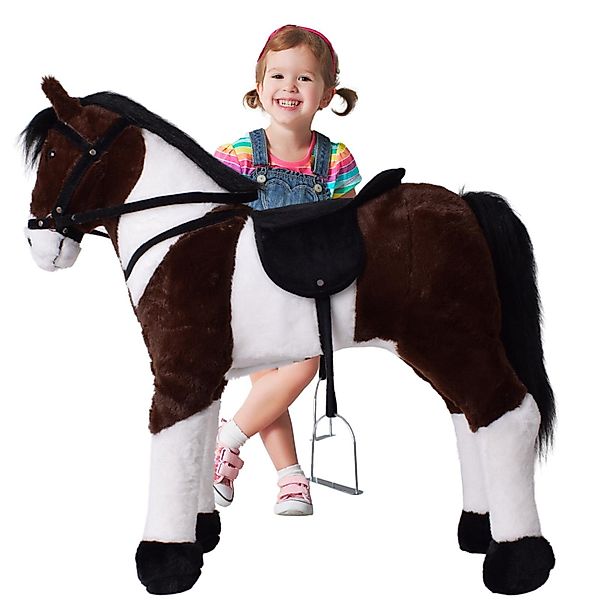 TE-Trend Reitpferd 70 cm Spielzeug Schaukelpferd günstig online kaufen