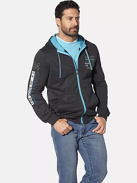 Jan Vanderstorm Kapuzensweatjacke "Sweatjacke RODERICH", aus atmungsaktiver günstig online kaufen