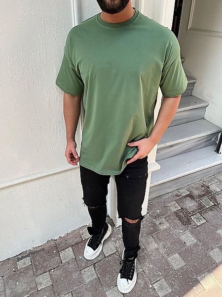 Megaman Jeans Oversize-Shirt Oversize Herren T-Shirt Weiter Auschnitt Extra günstig online kaufen