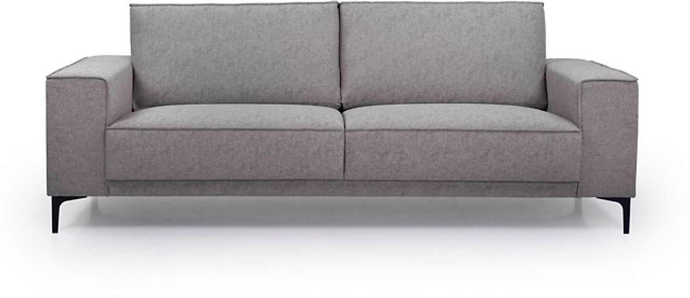 Places of Style 3-Sitzer »3er Sofa Oland, Struktur, Flachgewebe, Luxus-Micr günstig online kaufen