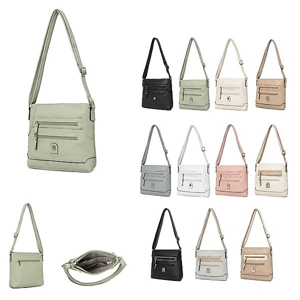 ITALYSHOP24 Schultertasche Damen Tasche Umhängetasche CrossBody günstig online kaufen