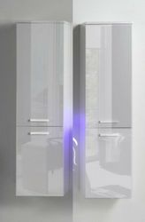 Faizee Möbel Badezimmer-Set Badezimmerschränke Schwarz/Weiß Badezimmer günstig online kaufen