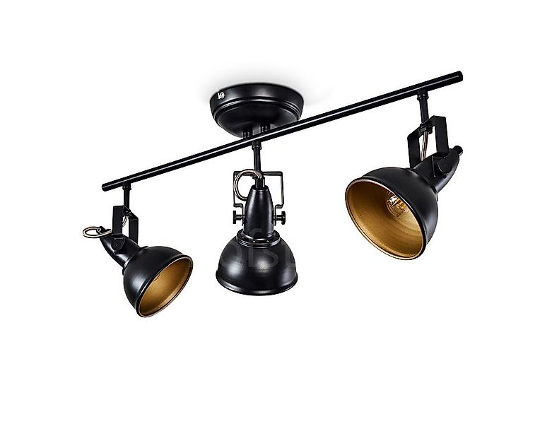 hofstein Deckenleuchte »Arazane« Deckenlampe aus Metall in Schwarz/Gold, oh günstig online kaufen