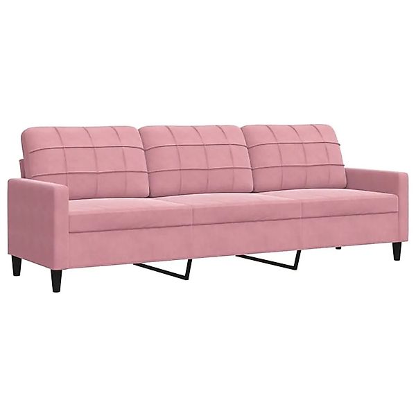 vidaXL 3-Sitzer-Sofa Rosa 210 cm Samt 4007647 günstig online kaufen