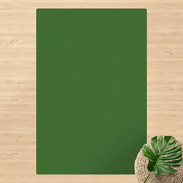 Kork-Teppich Colour Dark Green günstig online kaufen