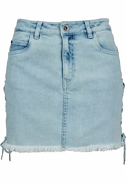 URBAN CLASSICS Jerseyrock "Urban Classics Damen Ladies Denim Lace Up Skirt" günstig online kaufen