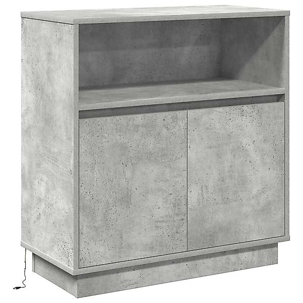 vidaXL Sideboard mit LED Betongrau 71 x 34,5 x 75 cm Holzwerkstoff 869653 günstig online kaufen
